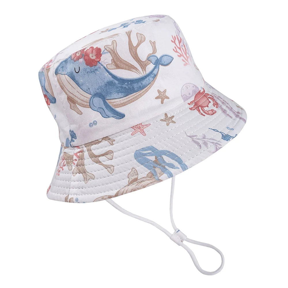 Summer Baby Panama Hat – Cartoon UV Sun Hat for Boys & Girls (Toddler Bucket Cap)