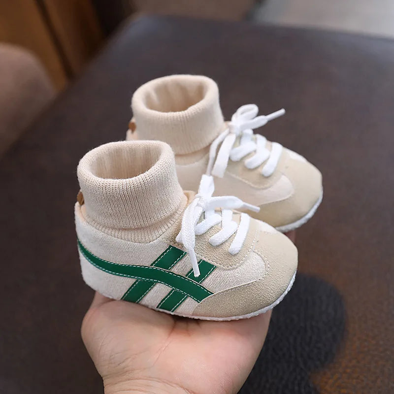 Cozy Baby Sneaker Socks shoes for First Walkers | Non-Slip Soft Sole Shoes