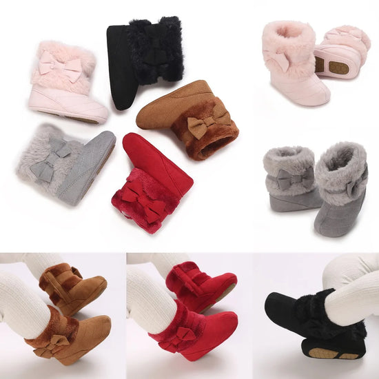 Baby Girl Winter Rubber Non-slip Boots