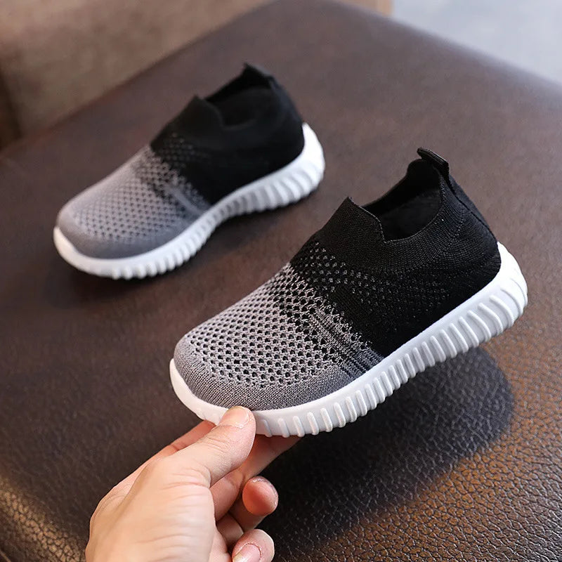 Breathable Kids Knit Sneakers | Lightweight Slip-On Walking Shoes for Toddlers