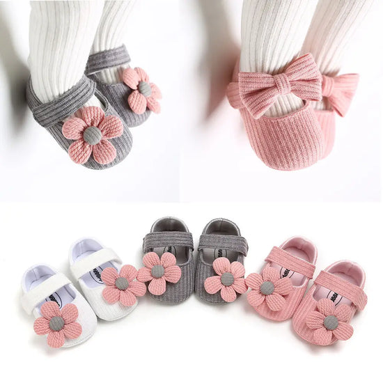 Baby Girls Cotton Shoes Daisy Retro Spring Autumn Toddlers Prewalkers Cotton Shoes Infant Soft Bottom First Walkers