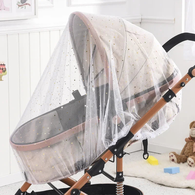 Universal Baby Stroller Cover – Star Mesh Mosquito Net Canopy