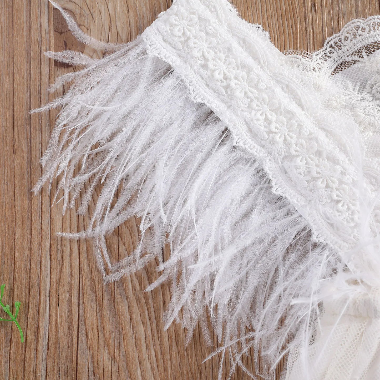 Baby Girl White Lace Tulle Dress | Elegant Birthday & Baptism Outfit
