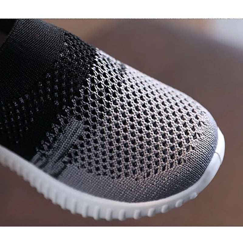 Breathable Kids Knit Sneakers | Lightweight Slip-On Walking Shoes for Toddlers