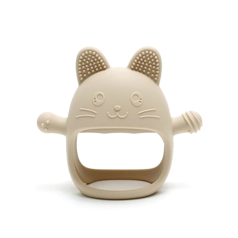 Food Grade Baby Silicone Gloves Teether Soys Pacifiers Kids Teething Toys Newborn Dental Care Gums Molar Stick Baby Items