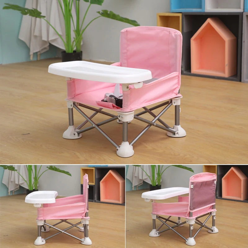 Portable Baby Beach Chair with Sun Canopy | Foldable Travel Seat