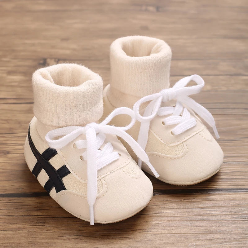Cozy Baby Sneaker Socks shoes for First Walkers | Non-Slip Soft Sole Shoes