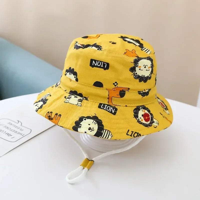 Summer Baby Panama Hat – Cartoon UV Sun Hat for Boys & Girls (Toddler Bucket Cap)