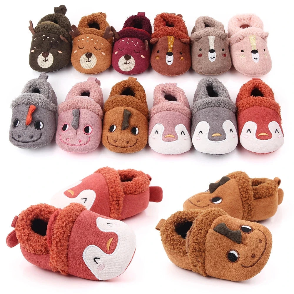 Cozy Animal-Themed Baby Shoes