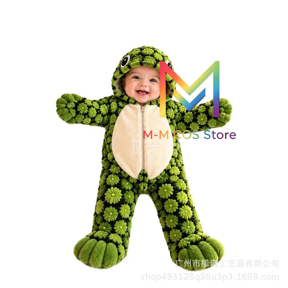Little Turtle Plush Shell Baby Onesie，Role Playing Costumes, Plush Turtle Shell Shaped Costumes