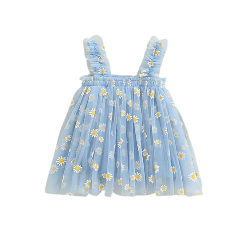 cute daisy dress Blue Daisy Baby Girl Pinafore Dress, Floral Baby Dress, Toddler Girl Outfit, Spring Summer Baby Dress, Baby Clothes, Cute Baby Dress