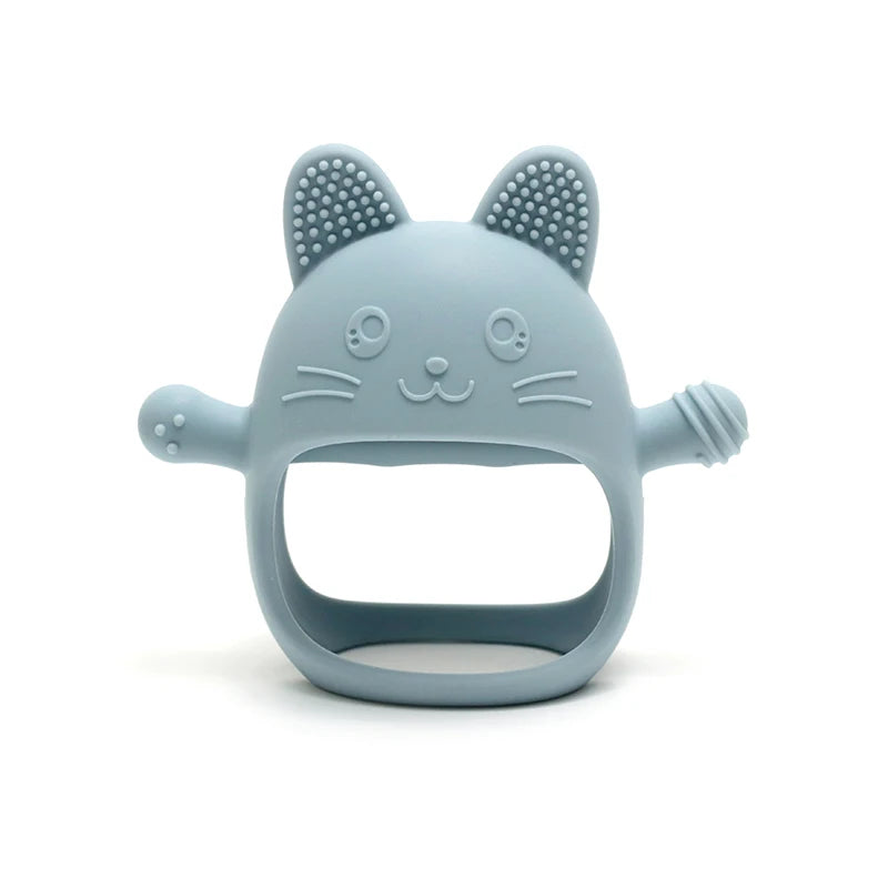 Food Grade Baby Silicone Gloves Teether Soys Pacifiers Kids Teething Toys Newborn Dental Care Gums Molar Stick Baby Items
