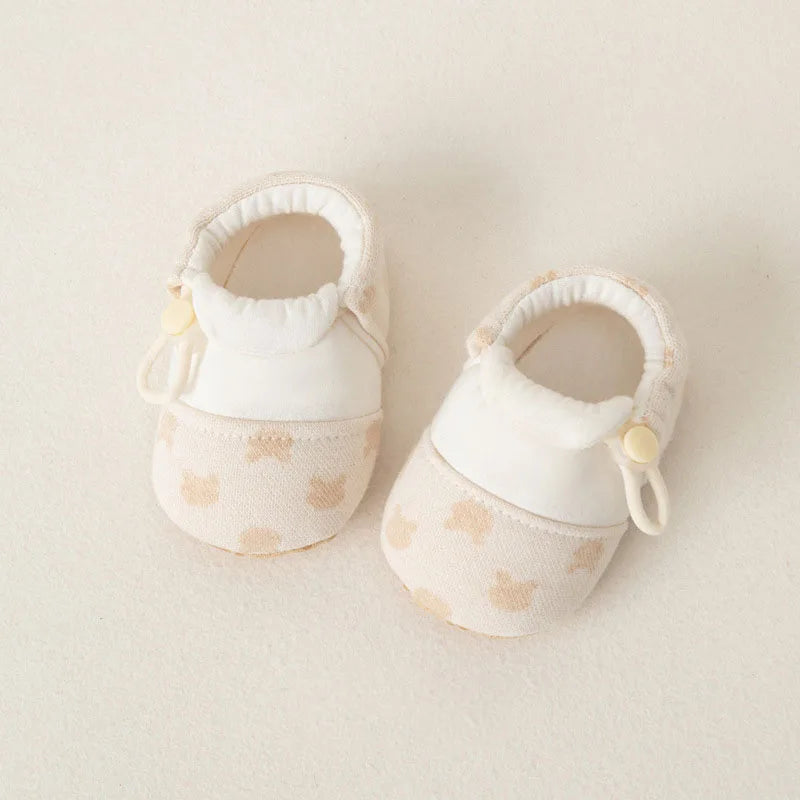 Baby Soft Sole Shoes | Foldable Non-Slip First Walker Booties | Infant Indoor Shoes (0–18 Months)