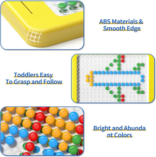 2-in-1 Magnetic Pen Drawing Board | Montessori DIY Puzzle Toy