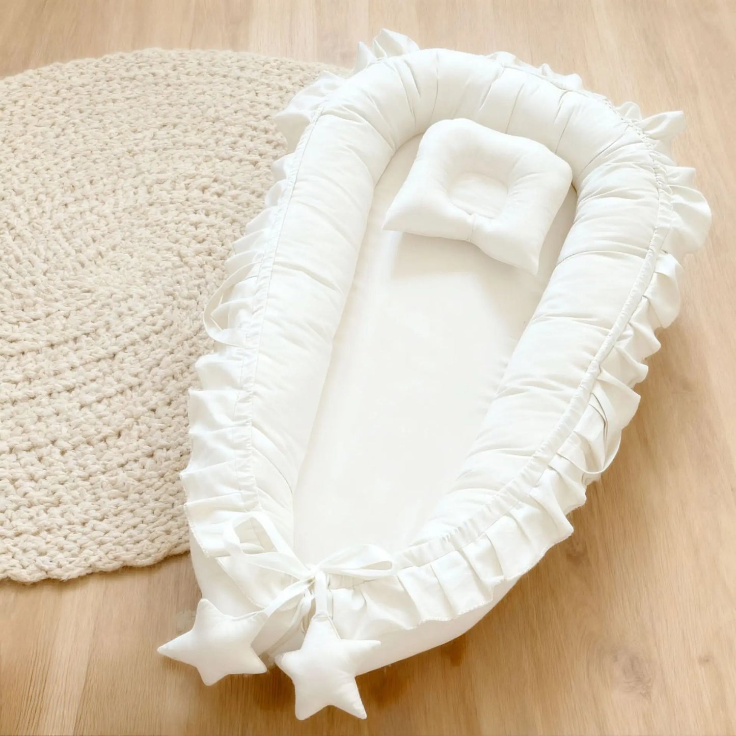 Baby Nest Lounger | Portable Newborn Baby Nest Bed & Sleep Cushion