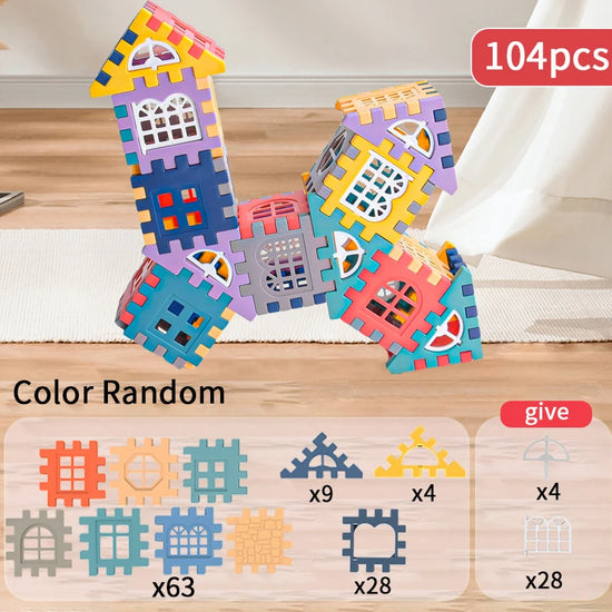 Large-Scale Building Block House Set for Kids | Creative Construction Toy for Boys & Girls | Indoor & Outdoor Play