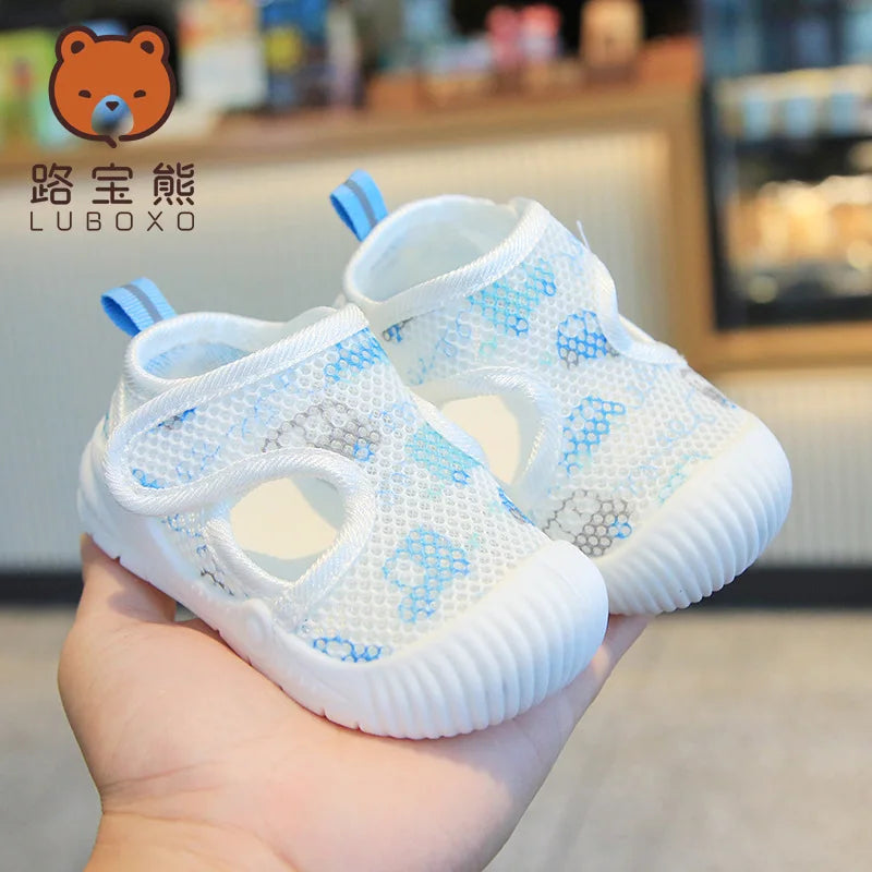 Baby Velcro Sandals | Mesh Soft Sole First Walker Shoes