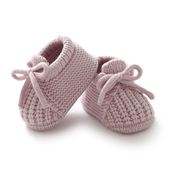 Knitted Newborn Baby Shoes – Warm First Boots for Infant Boys & Girls