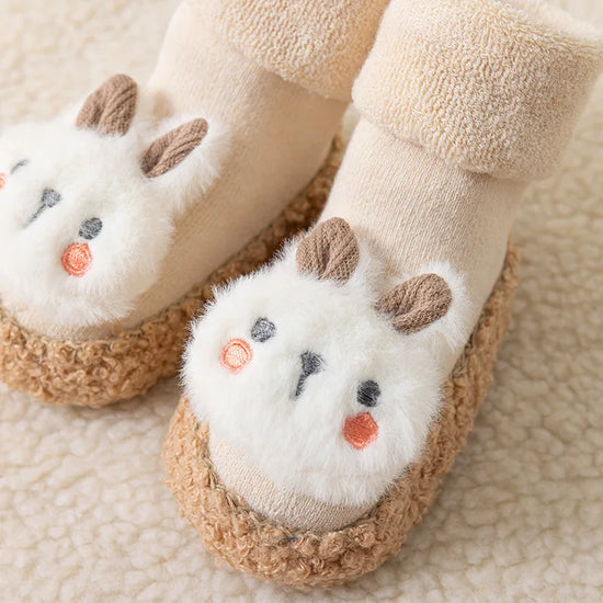 Thickened Fluffy Baby Animal Non-slip Socks  Shoes