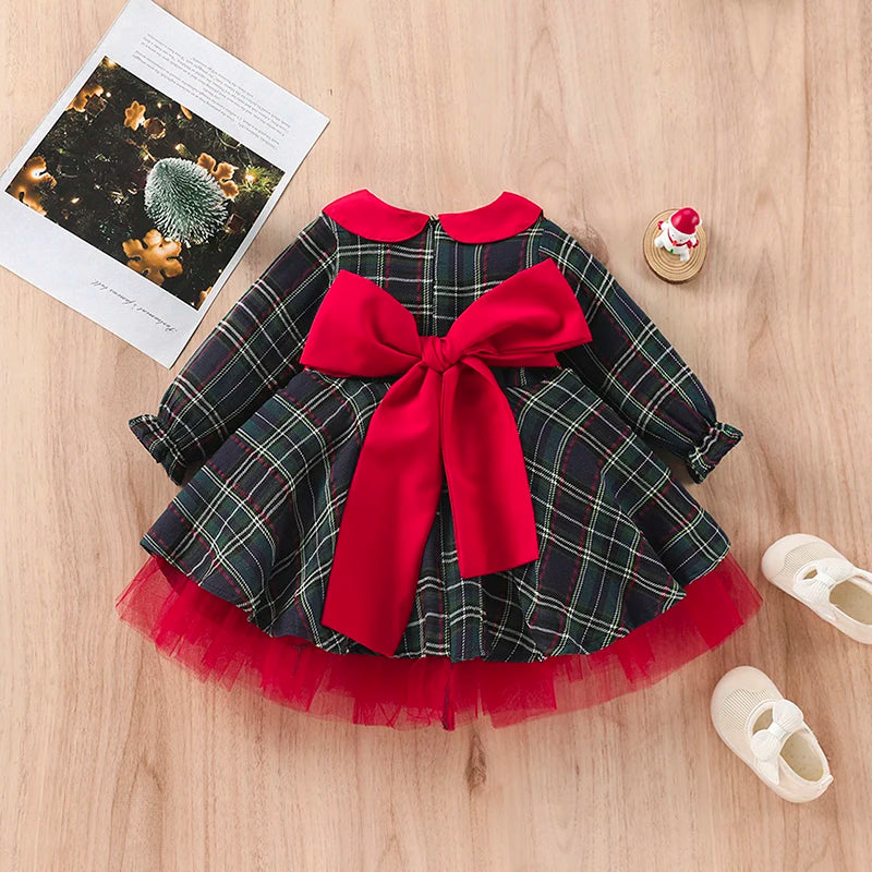 Girls Plaid/Tartan Holiday Dress