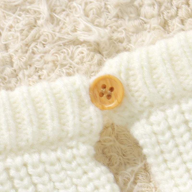 Baby Boy Knit Romper | Winter Newborn Jumpsuit Outfit