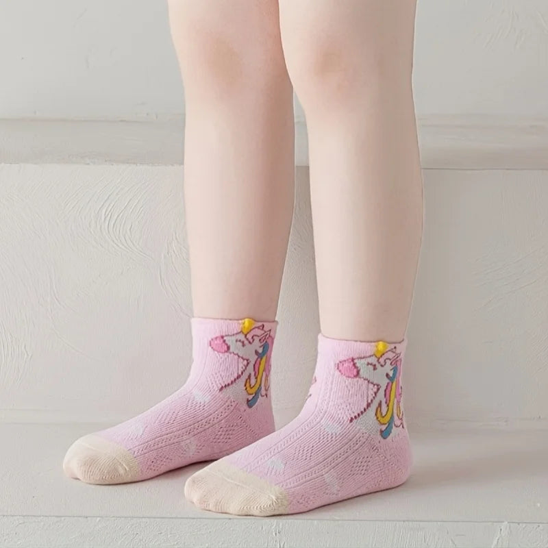 5-Pack Non-Slip Baby Socks | Cute Grip Socks for Infants & Toddlers