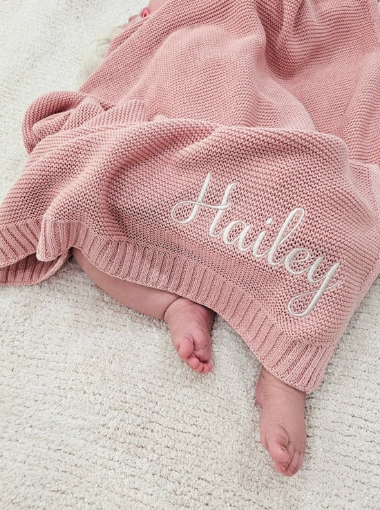 Name Embroidered Baby Blanket