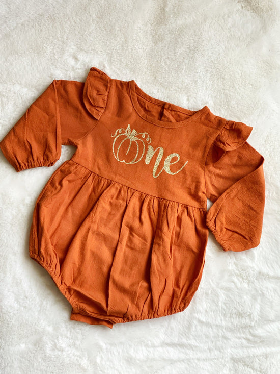 Pumpkin 1st Birthday outfit