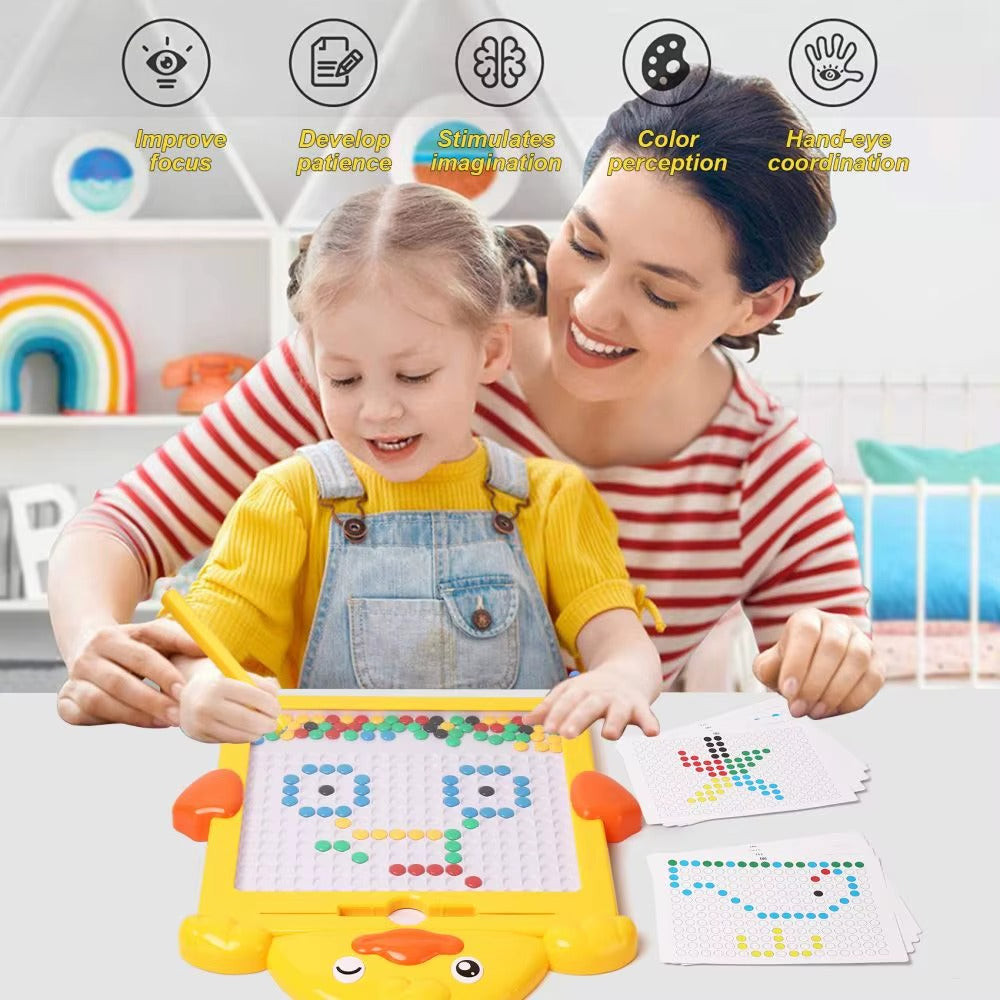 2-in-1 Magnetic Pen Drawing Board | Montessori DIY Puzzle Toy