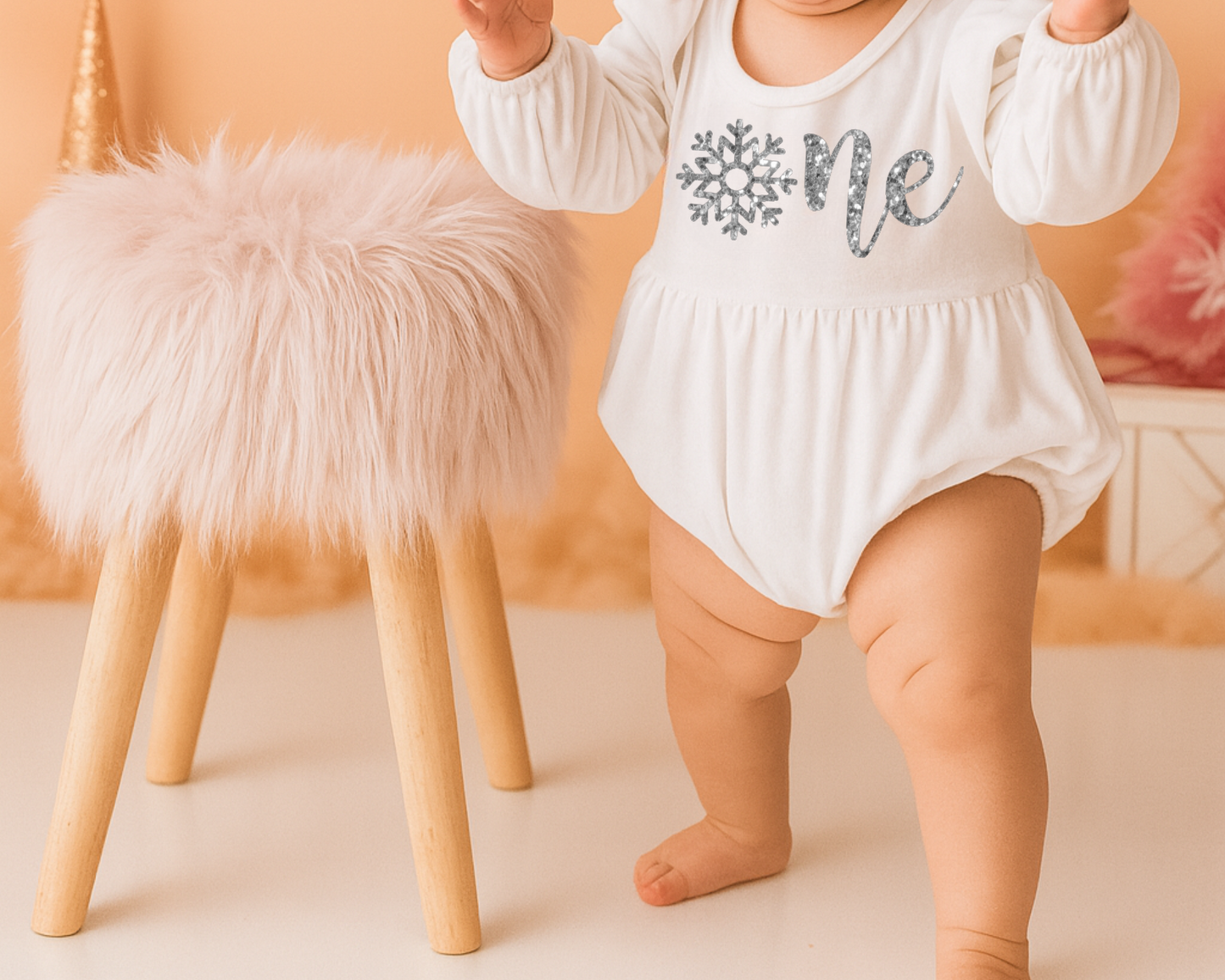 Onederland 1st Birthday Outfit – Velvet  Romper for Baby Girl