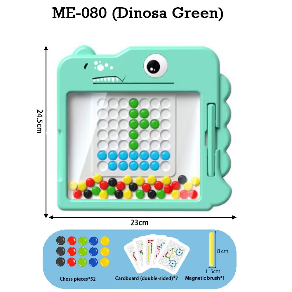2-in-1 Magnetic Pen Drawing Board | Montessori DIY Puzzle Toy