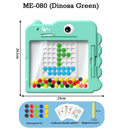 2-in-1 Magnetic Pen Drawing Board | Montessori DIY Puzzle Toy