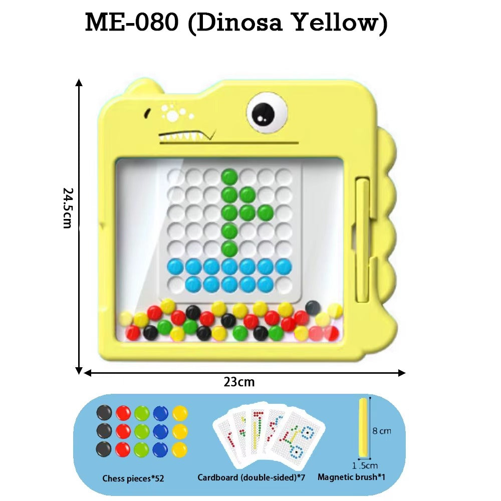 2-in-1 Magnetic Pen Drawing Board | Montessori DIY Puzzle Toy