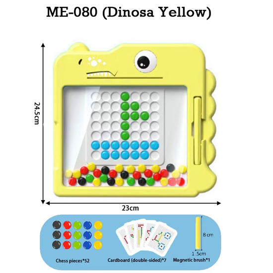 2-in-1 Magnetic Pen Drawing Board | Montessori DIY Puzzle Toy
